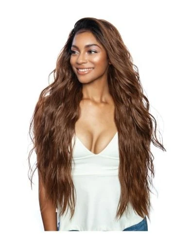 BRYCE Brown Sugar Natural Hairline Human Hair Blend Lace Front Wig- Mane Concept 3 BRYCE Brown Sugar Natural Hairline Human Hair Blend Lace Front Wig- Mane Concept