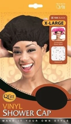 Qfitt Large Vinyl Shower Cap #184 Assort