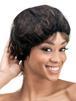 QFITT INTER-LOCKING SHAMPOO CAP #509 Black -Fashion Wig Store 509 1