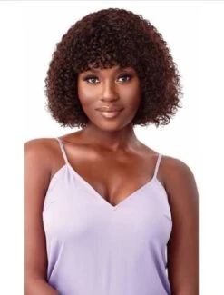 HH-Capella-Wet And Wavy Purple Label 100% Unprocessed Human Hair Full Cap Wig - Outre Mytresses