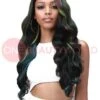 London By Bobbi Boss Glueless Lace Frontal Wig Human Hair Blend -Fashion Wig Store bobbi boss human hair blend 13x7 glueless frontal lace wig mblf004 london