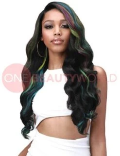 London By Bobbi Boss Glueless Lace Frontal Wig Human Hair Blend