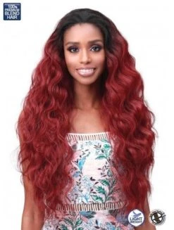 Body Wave - MOGFC001 Bobbi Boss Human Hair Blend Full Cap Wig