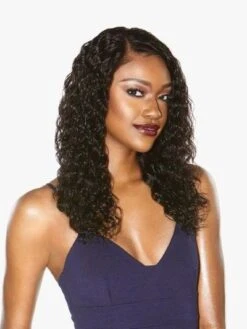 Bohemain 22 Unprocessed Virgin Human Hair 12A Wet N Wavy HD Lace Front Wig Sensationnel