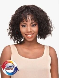 Bohemian Bob 12 Inch Virgin Remi HH Brazilian Wet And Wavy Lace Wig - Beauty Elements