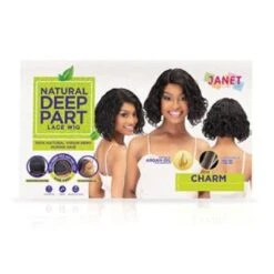 Charm 100% Natural Virgin Remy Human Hair Deep Part Lace Front Wig By Janet Collection -Fashion Wig Store charm 100 natural virgin remy human hair deep part lace front wig janet collection.1