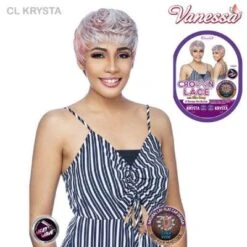 CL Krysta Synthetic Hair Lace Front Wig By Crown Lace - Vanessa
