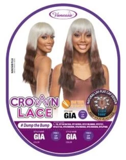 CP Gia Synthetic Hair Lace Front Wig By Crown Lace - Vanessa -Fashion Wig Store cp gia synthetic hair lace front wig crown lace vanessa onebeautyworld3
