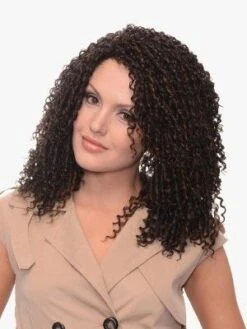 Curly Sue Destiny Premium Realistic Fiber Full Wig - Beauty Elements
