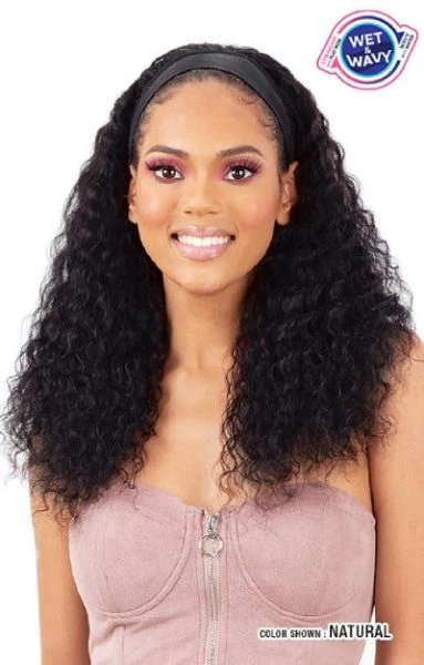Deep Curl 22 Inch By Mayde Beauty Wet & Wavy 100% Human Hair Headband Wig 3 Deep Curl 22 Inch By Mayde Beauty Wet & Wavy 100% Human Hair Headband Wig