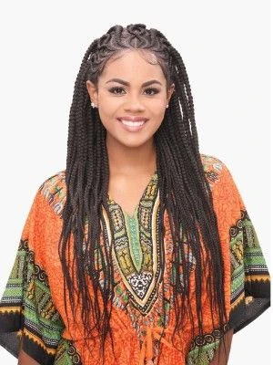 Best Feed In Braid 30 Inch Destiny Premium Realistic 13x5 Lace Braid Wig - Beauty Elements 4 Best Feed In Braid 30 Inch Destiny Premium Realistic 13x5 Lace Braid Wig - Beauty Elements - Image 2