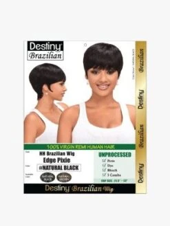 Edge Pixie Virgin Remi HH Brazilian Full Wig - Beauty Elements -Fashion Wig Store edge pixie pack onebeautyworld