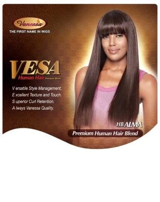 HB Alma Premium Human Hair Blend Full Wig By Vesa - Vanessa 5 HB Alma Premium Human Hair Blend Full Wig By Vesa - Vanessa - Image 3