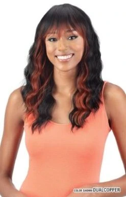 HONEY Mocha 100 Human Hair Blend Wig - Mayde Beauty