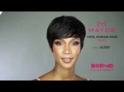 Alena Mayde Beauty 100% Human Hair Lace Front Wig -Fashion Wig Store hqdefault 11