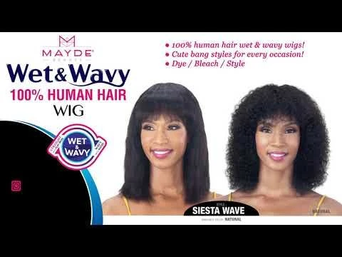Siesta Wave Wet And Wavy Mayde Beauty Human Hair Wig 5 Siesta Wave Wet And Wavy Mayde Beauty Human Hair Wig - Image 3