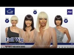 Refined Bob 100 UNPROCESSED HUMAN HAIR FULL WIG MANE CONCEPT 9 Refined Bob 100 UNPROCESSED HUMAN HAIR FULL WIG MANE CONCEPT -Fashion Wig Store hqdefault 23 15