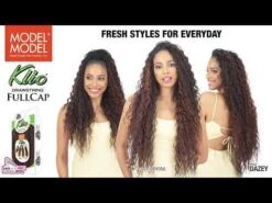 Dazey Klio Deep Wave 30 Drawstring Full Cap Wig Model Model -Fashion Wig Store hqdefault 25 93