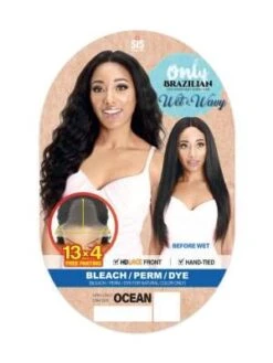 Hrh-Only 13x4 Wet N Wavy Ocean Virgin Human Hair HD Lace Front Wig Zury Sis -Fashion Wig Store hrh only 13x4 ww ocean human hair lace front wig zury sis obw2