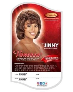 Jinny Synthetic Hair Full By Fashion Wigs - Vanessa -Fashion Wig Store jinny synthetic hair full fashion wigs vanessa obw.j1pg