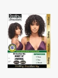 Kinky 14 Inch Virgin Remi HH Brazilian Full Wig - Beauty Elements -Fashion Wig Store kinky 14 pack onebeautyworld