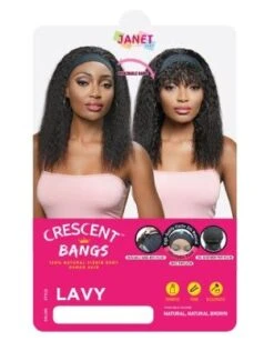 Lavy Crescent Bangs 100% Natural Virgin Remy Human Hair Headband Wig Janet Collection -Fashion Wig Store lavy crescent bangs 100 natural virgin remy human hair headband wig janet collection.3
