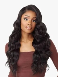 Aziza 26 Cloud9 What Lace Human Hair Blend HD Lace Front Wig Sensationnel