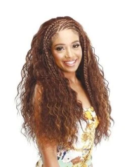 LF- Daisha Diva Fulani Braid Style Hd Lace Front Wig Zuri Sis