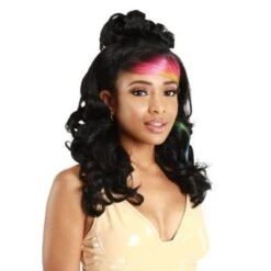 LF-SB Teen Half UpDown SB Bang Hd Lace Front Wig Zury Sis
