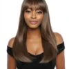 ASHERHuman Hair Style Mix Melanin Queen Mane Concept -Fashion Wig Store ml105 asher sr1b ashbrown front
