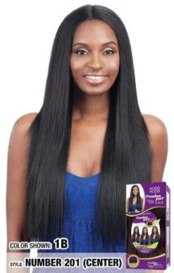 NUMBER 201 Synthetic Freedom Lace Part Wig Model Model