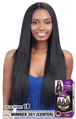 NUMBER 201 Synthetic Freedom Lace Part Wig Model Model 3 NUMBER 201 Synthetic Freedom Lace Part Wig Model Model