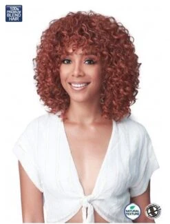Halle Miss Origin DesignerMix Bobbi Boss Human Hair Blend Lace Front Wig - MOG001