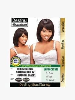 Natural Bob 12 Inch Virgin Remi HH Brazilian Full Wig - Beauty Elements -Fashion Wig Store natural bob 12 virgin remi hh brazilian full wig beauty elements obw.jpg.1