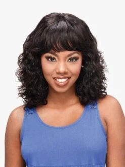 Natural Wavy 15 Inch Virgin Remi HH Brazilian Full Wig - Beauty Elements