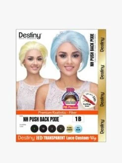 NH Push Back Pixie Destiny Premium Realistic Fiber HD Transparent Custom Lace Wig - Beauty Elements -Fashion Wig Store nh push back pixie destiny lace wig onebeautyworld.com .jpg.1