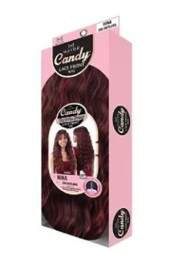 Nina Candy Curtain Bang Synthetic Hair HD Lace Front Wig Mayde Beauty -Fashion Wig Store nina candy curtain bang synthetic hair hd lace front wig mayde beauty obw 3