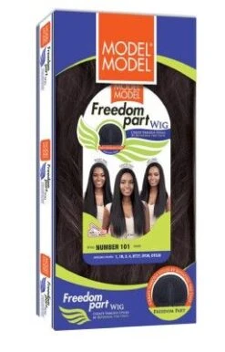 NUMBER 101 Synthetic Freedom Part Wig Model Model -Fashion Wig Store number 101 synthetic freedom part wig model model obw.2
