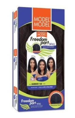 NUMBER 102 Synthetic Freedom Part Wig Model Model -Fashion Wig Store number 102 synthetic freedom part wig model model obw1