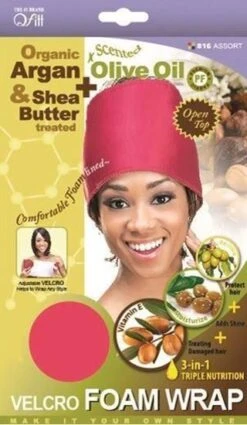 Qfitt Organic Argan Olive Oil Shea Butter Treated Velcro Foam Wrap 816 Assort