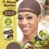 Qfitt Organic Argan Olive Oil & Shea Butter Treated Stocking Wig Cap 809 Light Brown -Fashion Wig Store qfitt wig cap organic argan olive shea butter 809 brown onebeautyworld