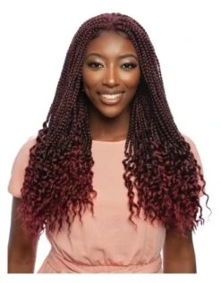 Crimps Ends Braid 22 Inspire Braid HD Lace Part Wig Mane Concept