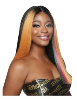 RCHD282 - Blunt Cut Long Lace Front Wig - Mane Concept