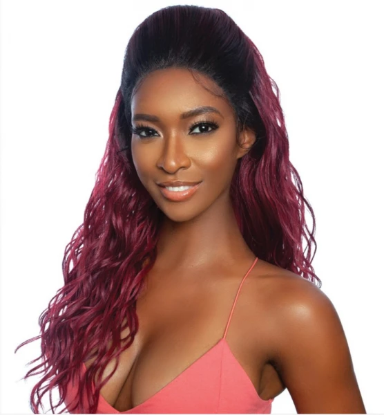RCHF204 KELSEY Red Carpet Mane Concept Synthetic 13x4 HD Lace Front Wig 4 RCHF204 KELSEY Red Carpet Mane Concept Synthetic 13x4 HD Lace Front Wig - Image 2