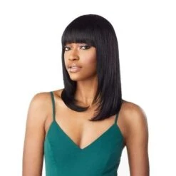 10A Straight Full Wig 18" Sensationnel Unprocessed Virgin Human Hair