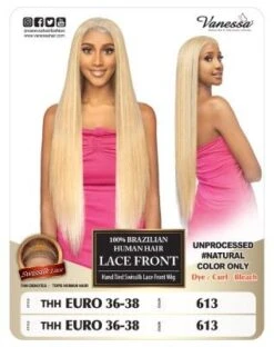 THH Euro 36-38 100 Brazilian Human Hair Lace Front Wig By Vanessa -Fashion Wig Store thh euro 36 38 100 brazilian human hair lace front wig by vanessa onebeautyworld3