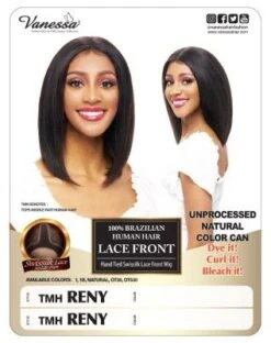 TMH Reny 100 Brazilian Human Hair Lace Front Wig By Vanessa -Fashion Wig Store tmh reny 100 brazilian human hair lace front wig by vanessa onebeautyworld3