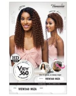 View360 Miza Premium Synthetic Hd Lace Part Wig By Vanessa -Fashion Wig Store view 360 miza premium synthetic hd lace part wig vanessa onebeautyworld3