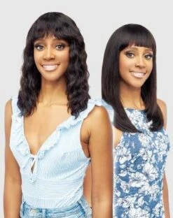 WH Eiko 100 Human Hair Wet N Wavy Full Cap Wig By Vanessa Hair