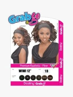 WIWI 12 Inch Destiny Grab And Go Premium Realistic Fiber HeadBand Wig - Beauty Elements -Fashion Wig Store wiwi 12 onebeautyworld3